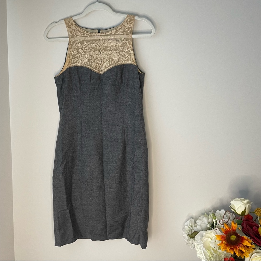 Sportmax Illusion Sleeveless Wool Dress Size 4